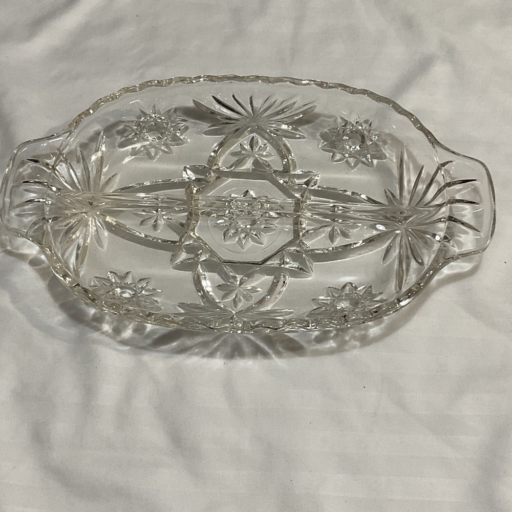 Anchor Hocking Clear Glass Decorative Tray
